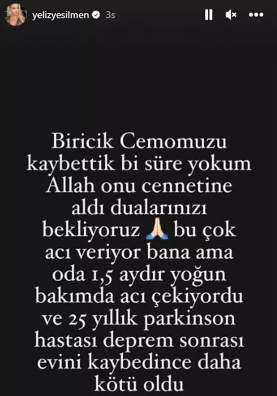 Yeliz Yeşilmen'in baba acısı...